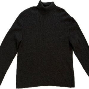 111 STATE Vintage Men's Cashmere Charcoal Turtleneck Sweater Sz XL